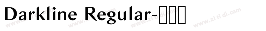 Darkline Regular字体转换